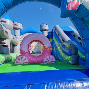 Chateau gonflable licorne <b>inflatable</b> unicorn bouncy castle with slide combo <b>bouncer</b> commercial grade kids bouncing house - Product Image 3