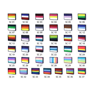 Profesional Aqua pintura UV neón Arco Iris acrílico caja fácil múltiple pastel húmedo 30g <span class=keywords><strong>Bodypaint</strong></span> para cara agua activada - Product Image 2