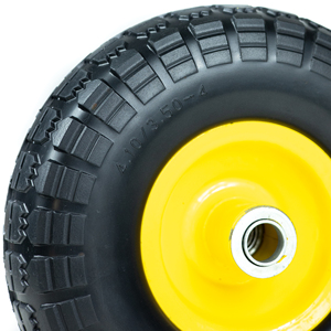 10 इंच 350-4 पॉलीयूरेथेन पंक्चर प्रमाण फ्लैट मुक्त pu फोम टायर व्हील - Product Image 4