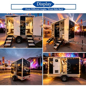 Rimorchio Bagno Portatile Monasse a 2 Postazioni Impermeabile di Alta Qualità per Glamping, Resort, Parchi Turistici e Festival - Product Image 2