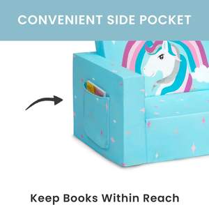 Раскладной диван 2-в-1 в лежак для спальни-легкий, портативный Удобный раскладной диван/спальный для детей - Product Image 6