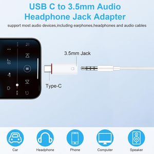 Hi-Fi geluidskwaliteit <span class=keywords><strong>USB</strong></span>-C naar 3,5 mm hoofdtelefoon Aux-aansluiting <span class=keywords><strong>adapter</strong></span> audioconverter - Product Image 3