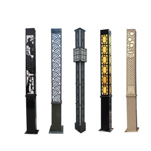 Solar Powered Chinese Style Street Light 3 Meter <b>Antique</b> Waterproof LED Garden <b>Lamp</b> - Product Image 1