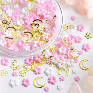 3D đầy màu sắc kim loại hoa nhỏ flatback bức tượng nhỏ cho sổ lưu niệm đám cưới & Nail Art trang trí thủ công mỹ nghệ Nail Rhinestones huni mô hình thương hiệu - Product Image 2