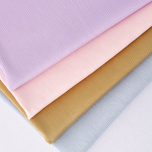 66 colores nueva llegada poliéster Spandex gasa satén <span class=keywords><strong>Poly</strong></span> crepé tela de rayas para vestidos camisas - Product Image 2