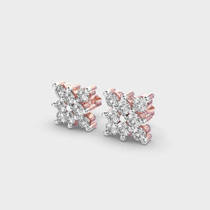 Premium Round Brilliant Moissanite <b>Stud</b> <b>Earrings</b> 925 Sterling <b>Silver</b> Classic Fashion Jewelry for Women Gift Collection - Product Image 6
