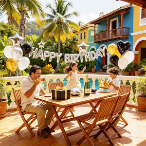 <span class=keywords><strong>Kit</strong></span> de ballons d'<span class=keywords><strong>anniversaire</strong></span> - Saint-Valentin, décoration de fête d'<span class=keywords><strong>anniversaire</strong></span> pour petite amie, ensemble complet de ballons en aluminium - Product Image 3