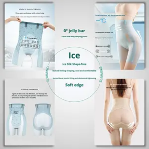 Pantaloni Modellanti Estivi da Donna Senza Cuciture Sexy con Controllo <span class=keywords><strong>Pancia</strong></span> <span class=keywords><strong>e</strong></span> <span class=keywords><strong>Fianchi</strong></span> Vita Media-Alta - Product Image 4