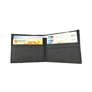 OEM Custom Minimalist Eco Friendly Vegan Washable Paper Wallet Unisex for women fashionable card holder wallet