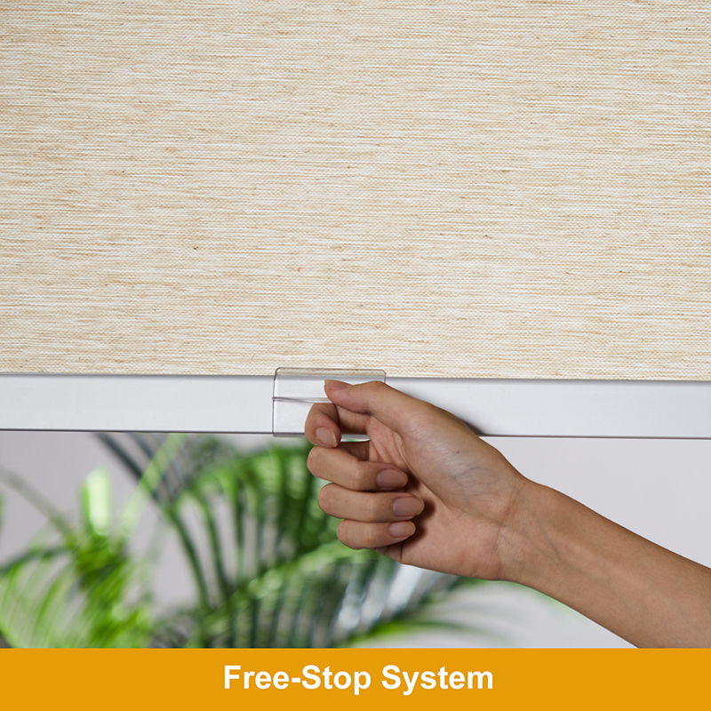 Spring Window Blinds Hot Sale Eco-Friendly Natural Fabric Spring Curtain Window Blinds ...