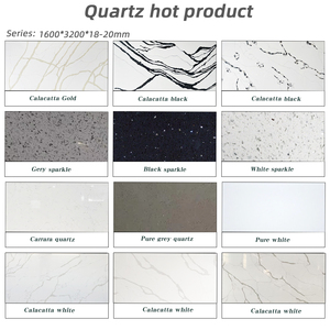 BOTON Đá Giá Bán Buôn Đánh Bóng Bảng Top Trắng Calacatta Thạch Anh Gạch Đá Nhân Tạo Mặt Bàn Tấm - Product Image 5