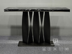 Nuovo piano di lavoro in marmo naturale con struttura in acciaio inossidabile elegante tavolino d'<span class=keywords><strong>ingresso</strong></span> del Foyer - Product Image 3