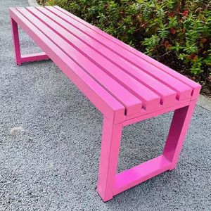 Modern Style Professional Long Iron <b>Metal</b> Patio <b>Bench</b> for Warehouse Outdoor Use - Product Image 2