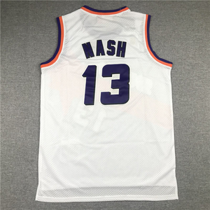 Ventes en gros de nouveaux maillots de basket-ball américains cousus, nouvelle saison # Maillots des <span class=keywords><strong>Phoenix</strong></span> <span class=keywords><strong>Suns</strong></span> 13 Nash - Product Image 1