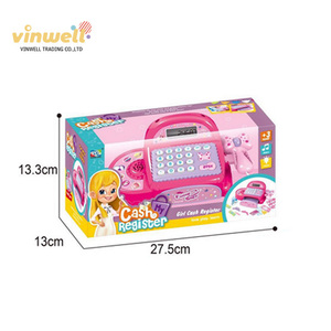 Le ragazze fanno finta di giocare fazione del gioco fingono giocattoli registratore di <span class=keywords><strong>cassa</strong></span> del supermercato con il suono - Product Image 3