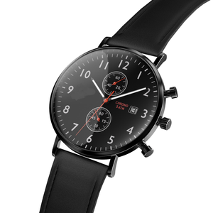 Montres chronographe à <span class=keywords><strong>quartz</strong></span> unisexe de luxe avec bracelet en cuir avec mouvement <span class=keywords><strong>Citizen</strong></span> Style de charme résistant à l'eau pour hommes - Product Image 1
