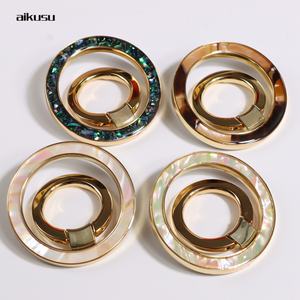 Custom Magnetic Hand Grip Ring 360 Degree Rotation Pearl Kickstand <b>Phone</b> Grip Ring <b>Stand</b> for Iphone 16 15 14 13 12 11 Series - Product Image 5