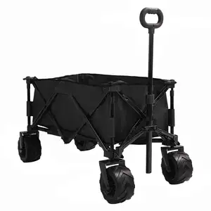 Chariot utilitaire tout terrain pliable moderne et robuste personnalisé Chariot de plage en aluminium pour adulte