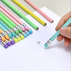 Crayons triangulaires Bview Art en bois de tilleul brillant, haute valeur esthétique, pointe avec gomme, adaptés pour le dessin et l'esquisse HB - Product Image 4