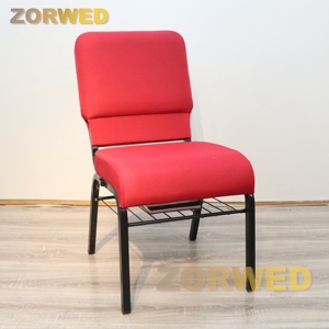 Factory New Custom Commercial Conference Furniture <strong>Cheap</strong> Metal Red Church <strong>Chair</strong> with <strong>Folding</strong> Table on the Panel for Church Used - Product Image 6