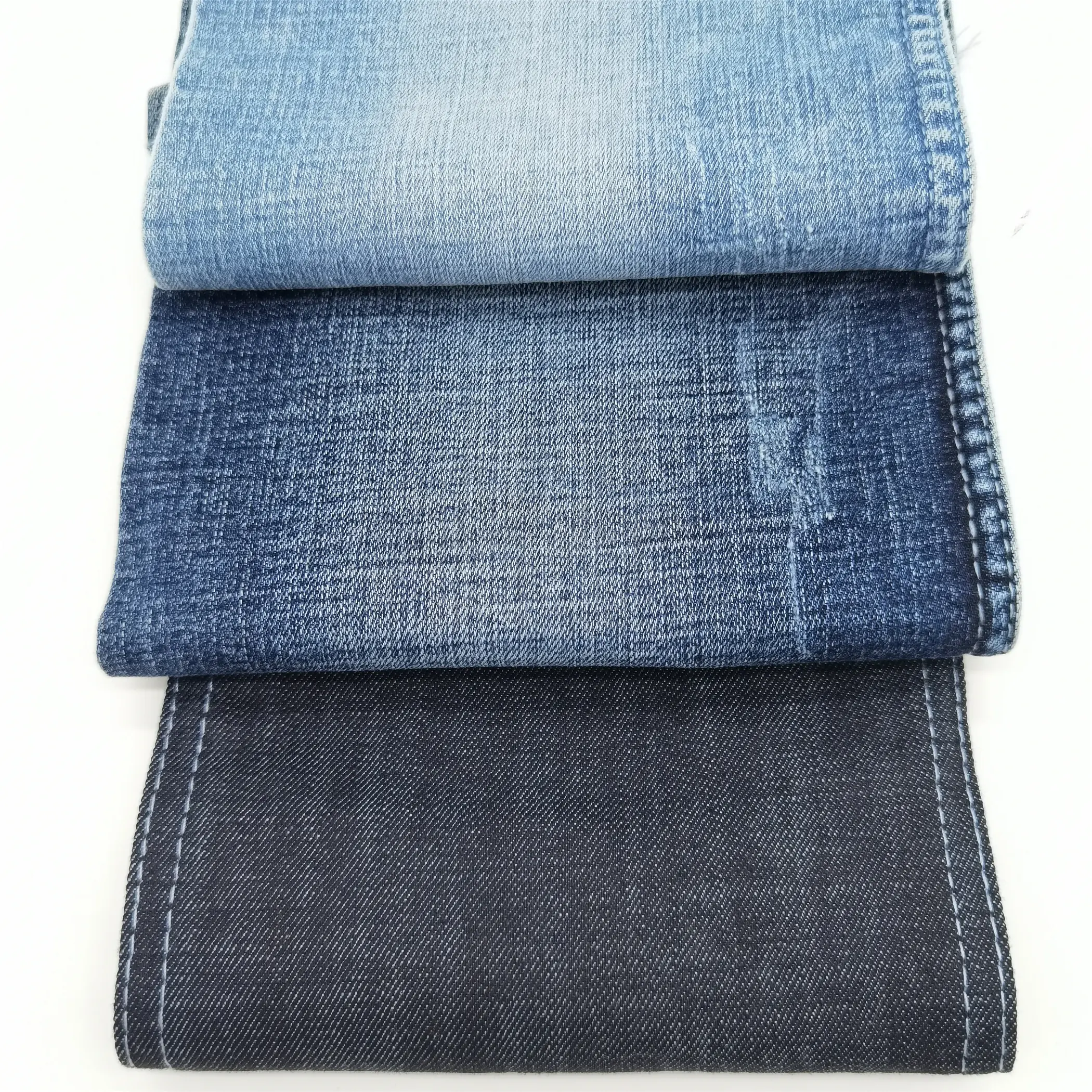 Wholesale new style Yarn Dyed Cotton slub Spandex Denim Fabric for Russia