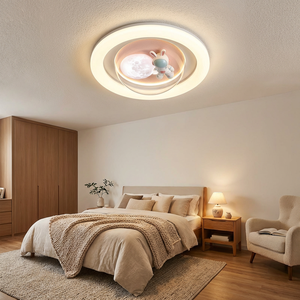 Lámpara de Techo LED Decorativa Nórdica con Forma de Halo, Creativa, Única, <span class=keywords><strong>Serena</strong></span> y Artística, de Montaje en Superficie para Casa Nueva o Apartamento - Product Image 1