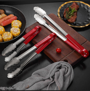 Premium Quality Anti Slip Stainless Steel Steak <strong>Tongs</strong> Cooking Kitchen Clip,Kitchen Buffet Party Catering Salad <strong>Serving</strong> <strong>Tongs</strong> - Product Image 3