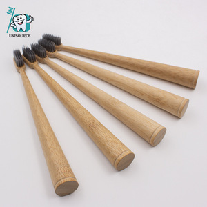 Cepillo de Dientes de Bambú Biodegradable Natural, Cabezal Pequeño, Cerdas Suaves, Cepillo de Dientes Manual para Adultos TBB913 - Product Image 3