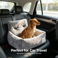 Siège auto portable pour animaux de compagnie avec poignée, cage pliable pour chien, lit confortable pour chat, transporteur de voyage pour chiens et chats, transporteur pour animaux de compagnie