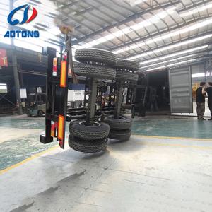 20 רגל & 40ft פסולת פלדה מיכל טריילר למחצה-טריילר שלדת טבילת השלדה מזבלה טריילר למכל שלדות - Product Image 6