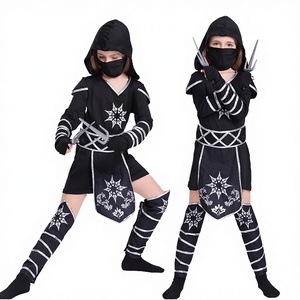Luolan Cross-border Cosplay Halloween Children's TV <strong>Ninja</strong> <strong>Costume</strong> <strong>Women's</strong> Jumpsuit Role-Playing Performance Garment Polyester - Product Image 3