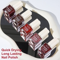 Vernis à ongles KUDAN bleu brillant à base d'eau, longue tenue, pelable, pour manucure DIY en salon, certifications complètes, approvisionnement en gros