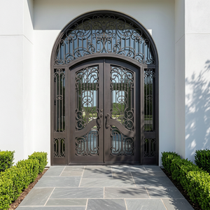 Puerta Principal de Hierro Forjado de Diseño Moderno y Exquisito de <span class=keywords><strong>Minecraft</strong></span>, Nuevos Diseños de Puertas y Ventanas de Hierro - Product Image 5