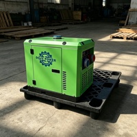 Générateur Diesel Silencieux 5/6/7/8KW 50Hz 12V Conception Fermée 220/380V Monophasé ATS AVR Petit Groupe Électrogène Portable pour Maison, Yacht, Croisière