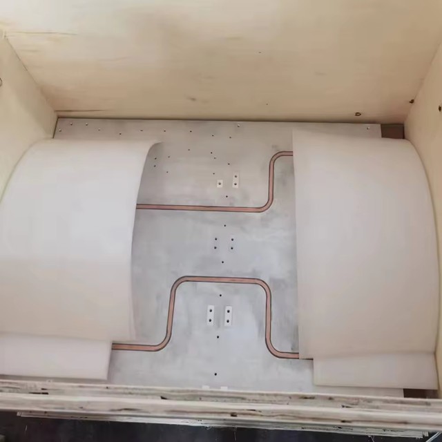 Custom OEM Copper Heat Exchanger Aluminum Vapor Chambers with Embedded Tube Design for 5G Base Station Cooling