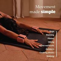 Poids de poignet triangulaires unisexes en silicone durable et inodore avec sangle Velcro réglable pour le yoga, le Pilates et l'entraînement de force