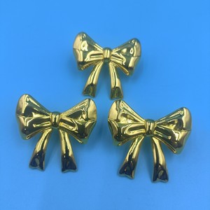 Furniture Handle Bow Knot Warm <b>Gold</b> Zinc Alloy <b>Cabinet</b> Hardware Contemporary Durable - Product Image 4