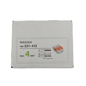 Connettore a morsetto a pressione 221 - <span class=keywords><strong>Serie</strong></span> 221-412/413/415/420 - Connettori per cavi a 2, 3, 5, 10 poli - Terminali da 4 mm - <span class=keywords><strong>Serie</strong></span> 221 - Product Image 4