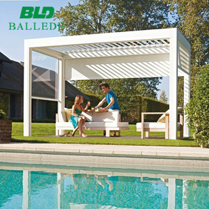 Auvents motorisés imperméables pour <span class=keywords><strong>terrasse</strong></span> extérieure, jardin sur le toit, arches, gazebo, couvertures de patio en aluminium - Product Image 4