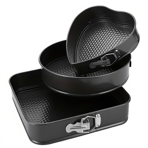 Ensemble de moules antiadhésifs Myrva, 3 pièces, en métal, réutilisables, pour la cuisson à la maison - Product Image 1