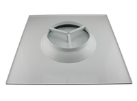 Grille réglable en aluminium pour CVC, diffuseur de plafond carré et circulaire avec amortisseur