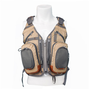 Chaleco de Pesca Multibolsillos, 18 Bolsillos, Tela 600D, Talla Única, para Pesca en Barco - Product Image 1