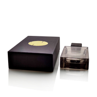 Prix direct d'usine, boîte à parfum en papier personnalisée, impression de marque privée, emballage rigide en papier noir, boîte cadeau pour parfum