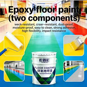Peinture époxy pour sols en sable coloré avec certificat MSDS, sûre pour la construction, export - Product Image 6