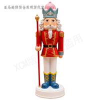 Tongkat Merah Nutcracker Kerajinan Poliresin Kustom, Sempurna untuk Dekorasi Rumah Natal, Pajangan Meja, dan Aksen Pesta Meriah