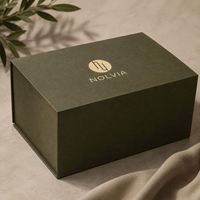 Boîte cadeau magnétique personnalisée de grande taille pour l'électronique grand public avec revêtement UV, gaufrage, laminage mat, doublure en éponge recyclée