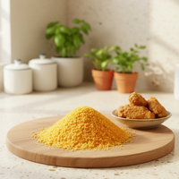 Pan rallado de trigo fermentado bajo en sal, certificado HALAL, fabricante chino, empaque de 10 kg/bolsa para frituras, venta al por mayor