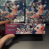 Boîte de boosters Pokémon Sword Shield Fusion Arts S8, pack d'extension, jeu de table éducatif, TCG japonais, neuf, scellé, écologique