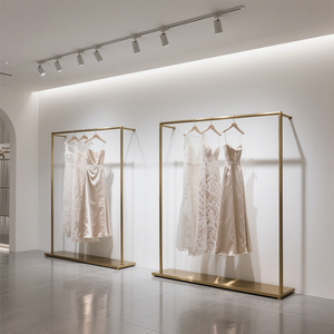 Hiện đại cao cấp Kim Loại May mặc Rack cho Wedding Dress hiển thị và công nghiệp Bridal sử dụng các tính năng Wedding Dress Rack - Product Image 3