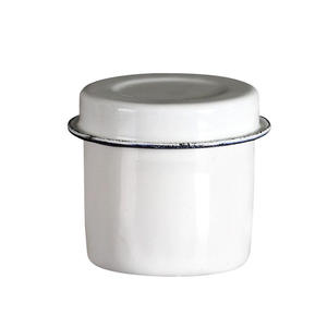 Pot de stockage médical en émail CIDA multi-tailles (8-12 cm) pour désinfectant et pommade, capacité 250-2500 ml, emballé - Product Image 3